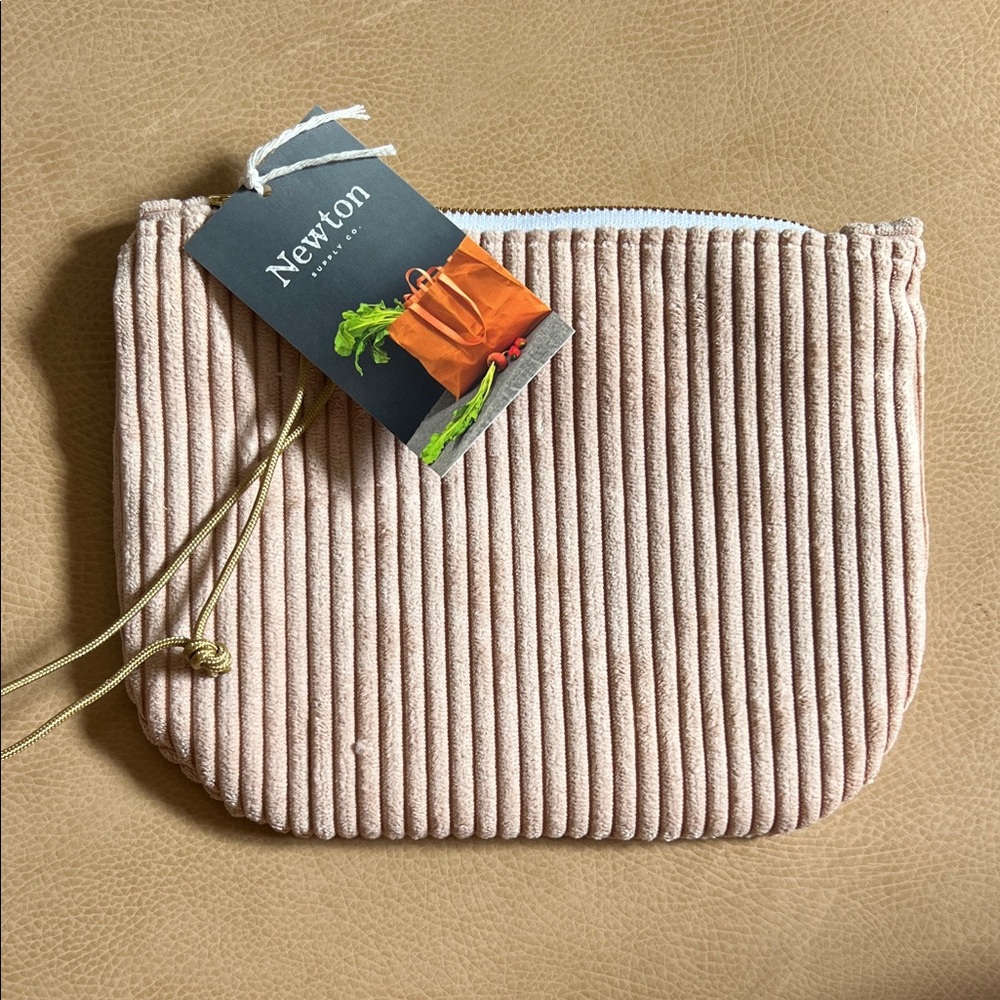 Newton Blush Corduroy Pouch